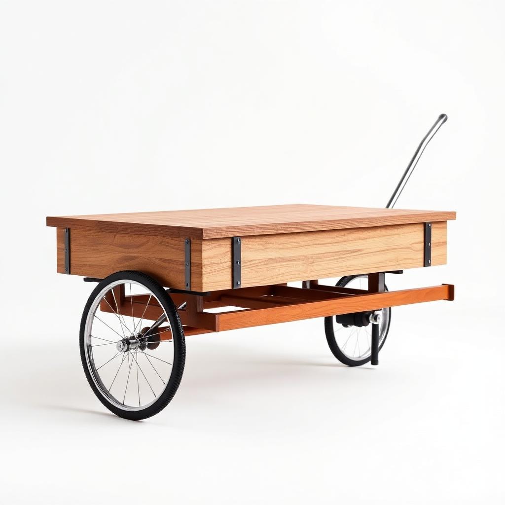 64" Hardwood 600 lb. Flat Nursery Cart